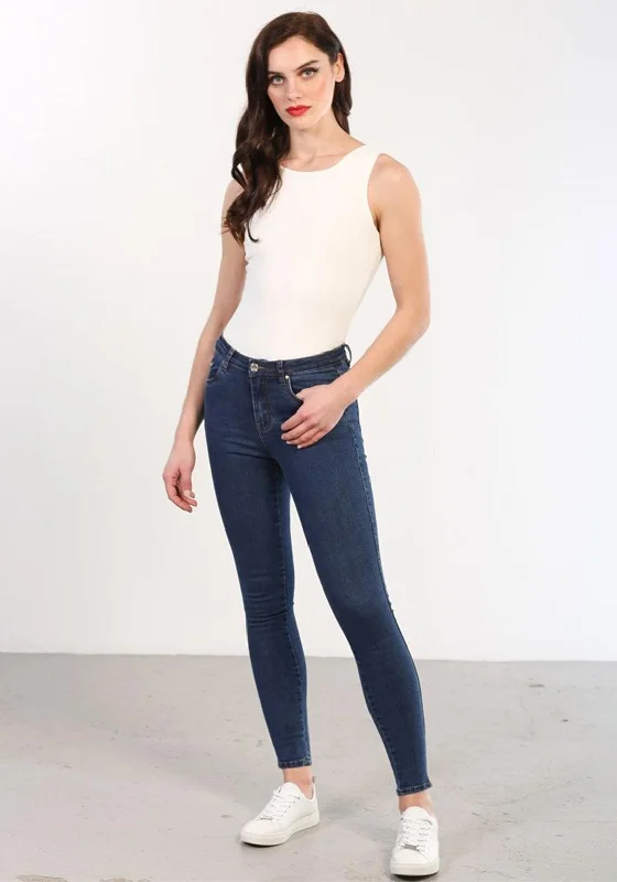 Casual Comfort Cozy Pieces Wear Rant & Rave Rea Ankle Grazer Skinny Jeans, Dark Wash