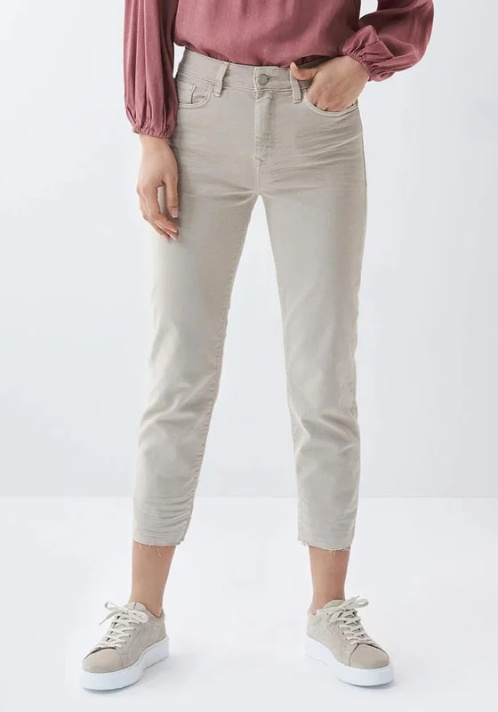 Cozy Outerwear womensclothing-dresses-dressSalsa True Cropped Slim Jeans, Beige
