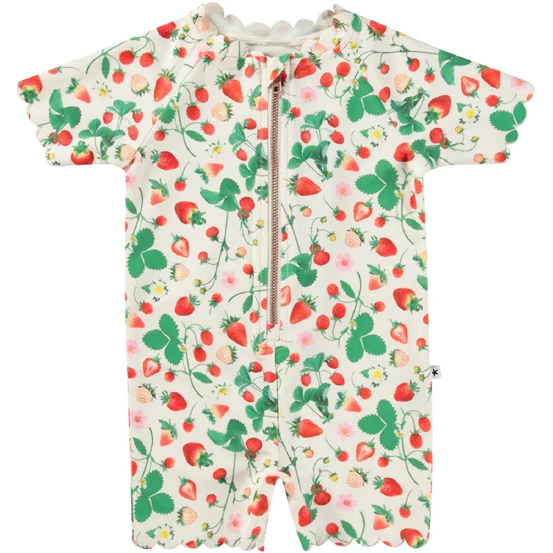 Summer Comfort Soft Cozy Wear Molo Strawberry Field Nolu Swimsuit
