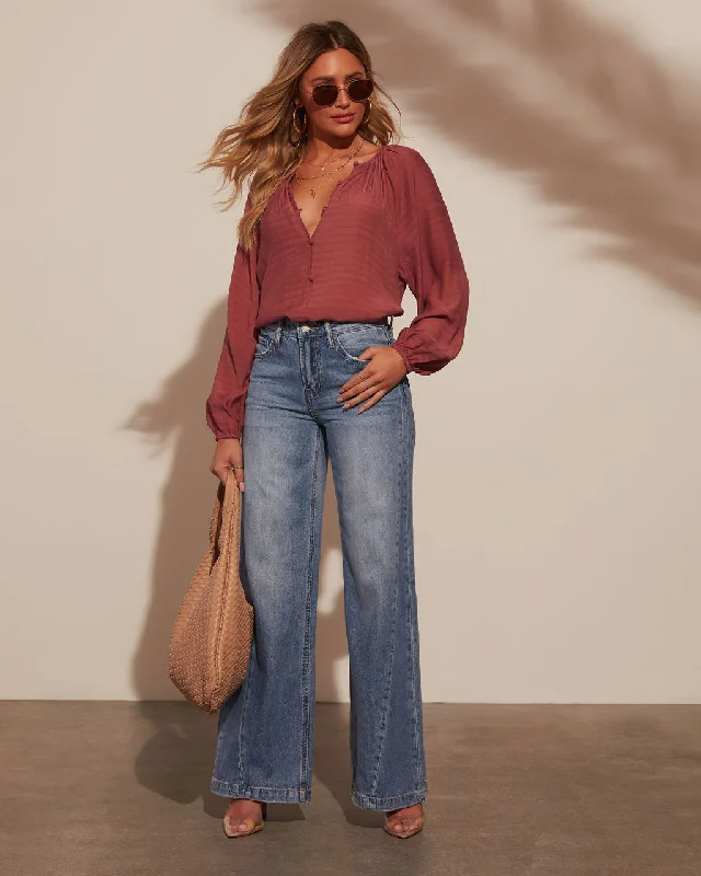 Breathable Style Effortless Cozy Outfits Jayde High Rise Wide Leg Jeans