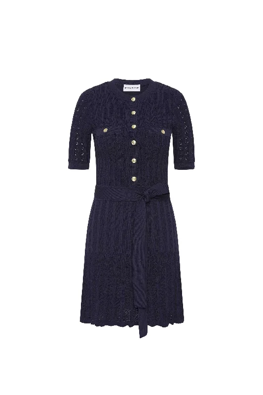 Cozy Pants Effortless Street Chic Lucy Knit Mini Dress