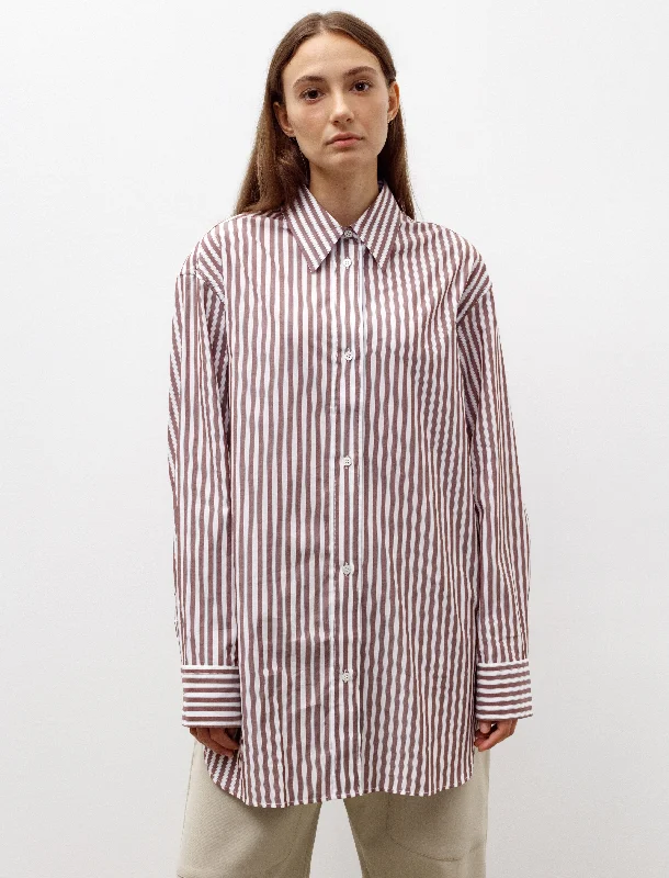 Soft Looks Chic and Comfortable Pieces Santos Shirt Rosewood/White
