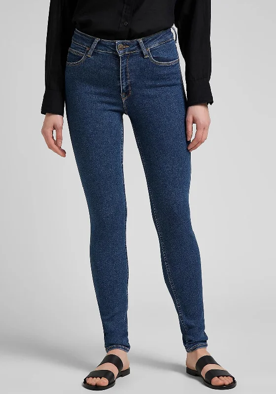 Simple Elegance Trendy Cozy Wearables Lee Forever Fit High Waist Skinny Jeans, Clean Riley