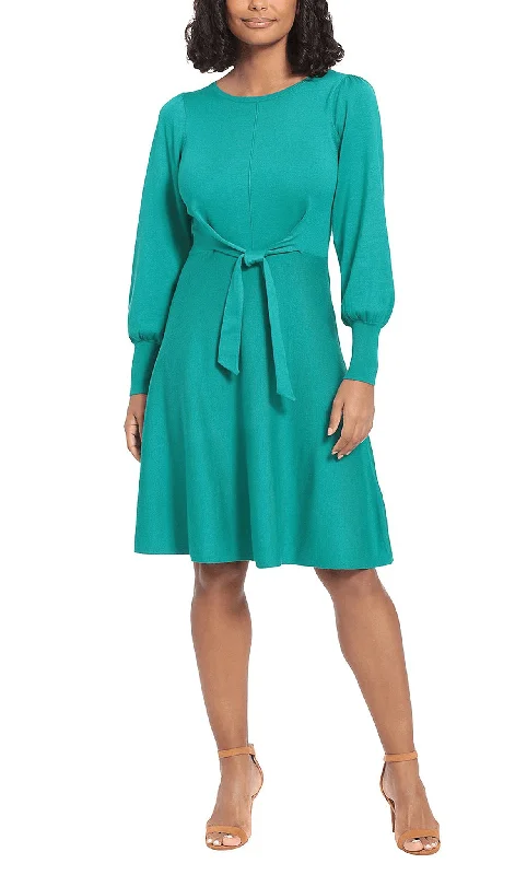 All-Day Wear Trendy Cozy Wearables London Times T6588M - Minimalist A-line Short Dress