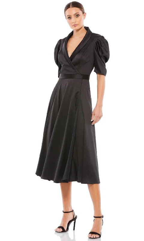 Fashionable Ease Practical Warm Clothing Ieena Duggal 26628 - V-Neck A-Line Formal Dress