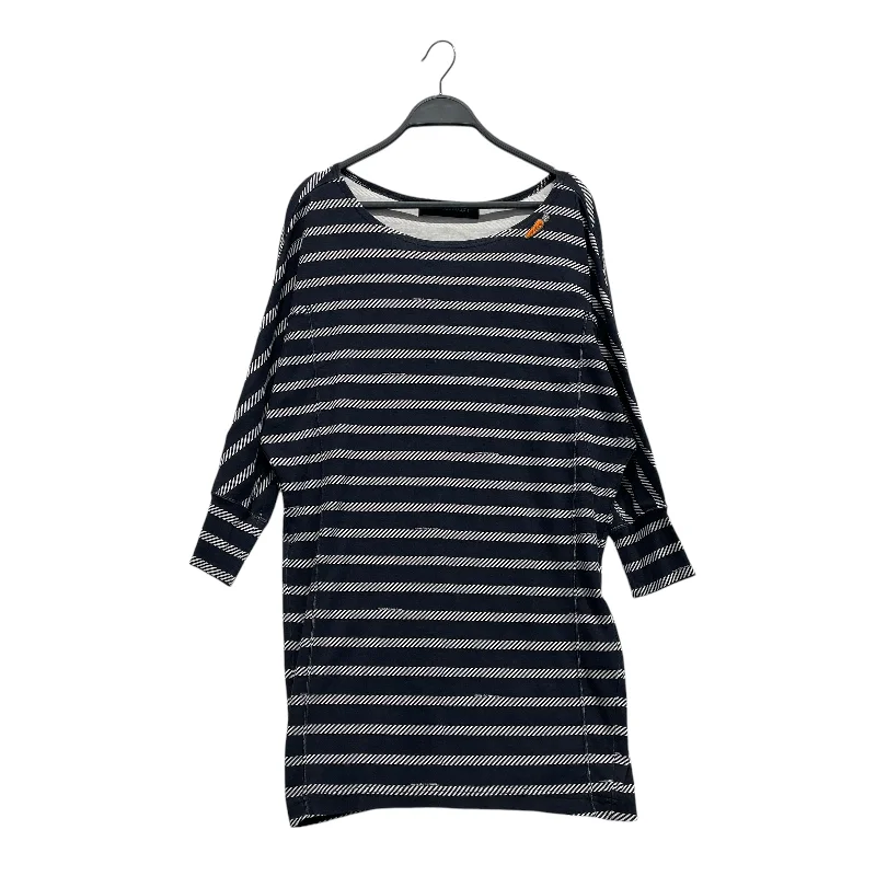 Modern Chic Relaxed Chic Pieces mercibeaucoup，/3|4 T-Shirt/1/Stripe/Cotton/NVY/MB51JH062