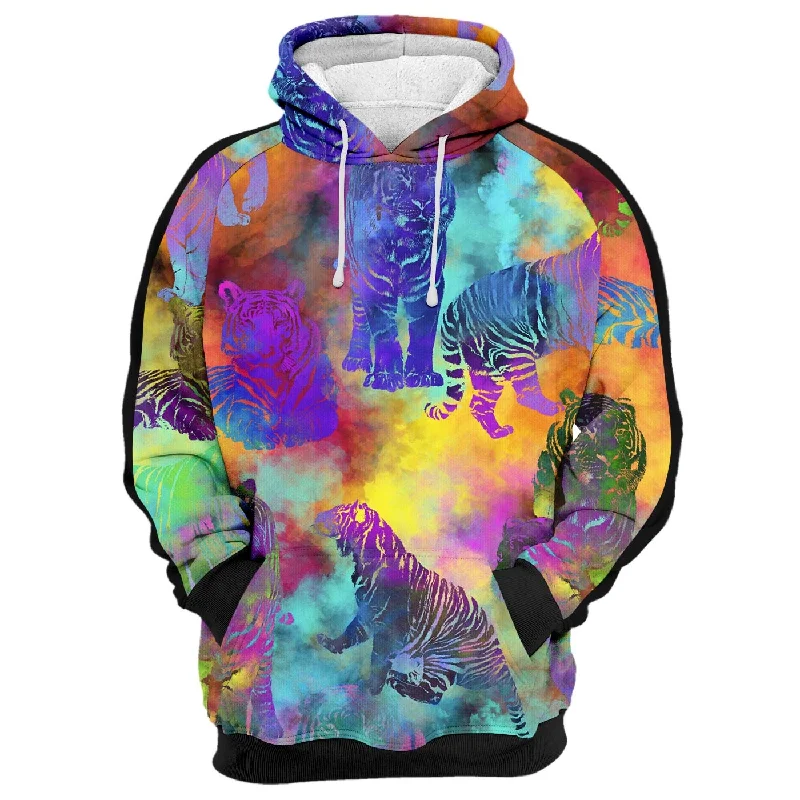Weekend Wear Relaxed Street Fashion Tiger Paradise Hoodie