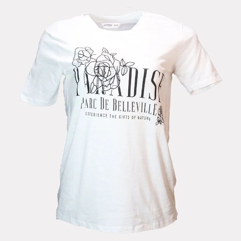 Comfy Dress Trendy Warm Pieces White Paradise Lace Embellished T Shirt