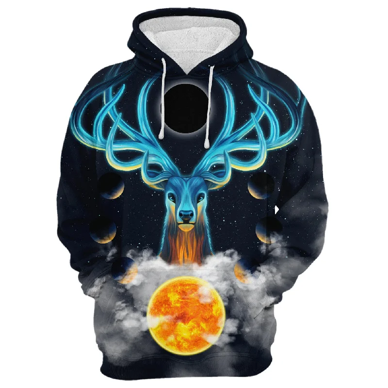 Smart Comfort Wear Relaxed Soft Fashion Magic Deer Hoodie
