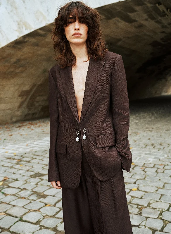 Weekend Wear Comfortable Layered Looks Mel Pearl Embellished Jacket