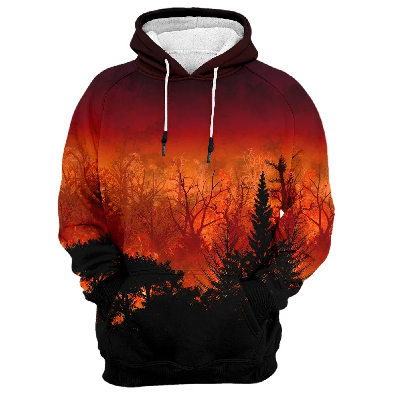 Soft Layers Soft Wear Pieces Forest In Flames Hoodie