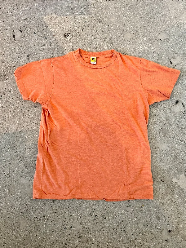 Fresh Comfort Trendy Chic Comfort Velva Sheen Terracotta Rolled T-Shirt
