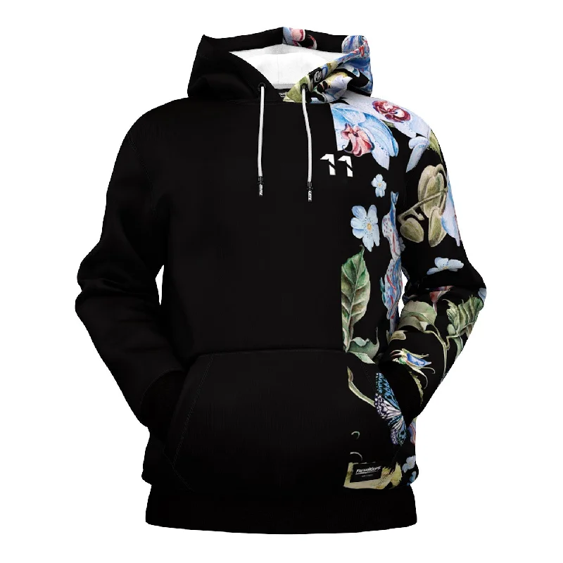 Trendy Dresses Casual Soft Layers Black Orchid Hoodie