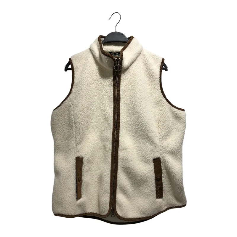 Lounge Chic Soft Casual Wearable Barbour/Fleece Vest/16/Acrylic/WHT/