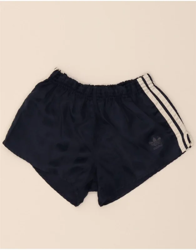 Breathable Comfort Relaxed Fashion Styles ADIDAS Womens Sport Shorts UK 4 XS  Navy Blue Polyamide