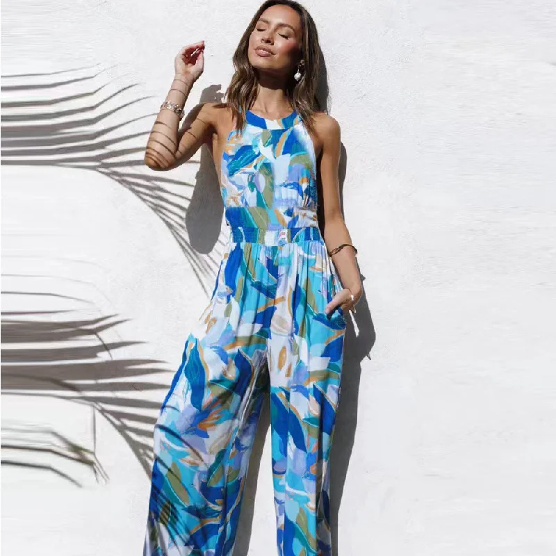 Layered Comfort Affordable Cozy Style Sexy Summer Beach Loose Jumpsuits