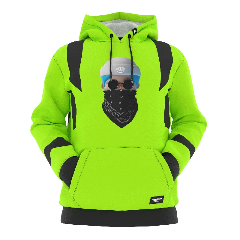 Relaxed Fashion Trendy Warm Layered Pieces Neon Flex Hoodie