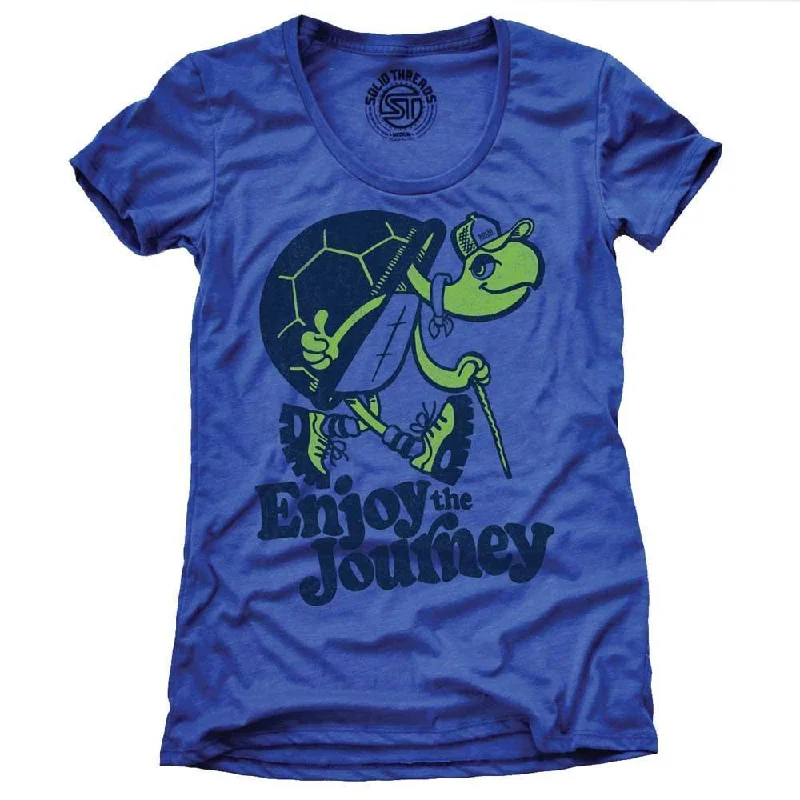 Effortless Elegance Effortless Cozy Outfits Women's Turtle Enjoy The Journey T-shirt