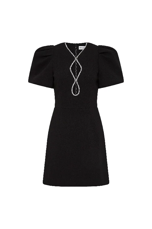 Simple Style Comfortable Fashion Layers Estella Puff Sleeve Mini Dress