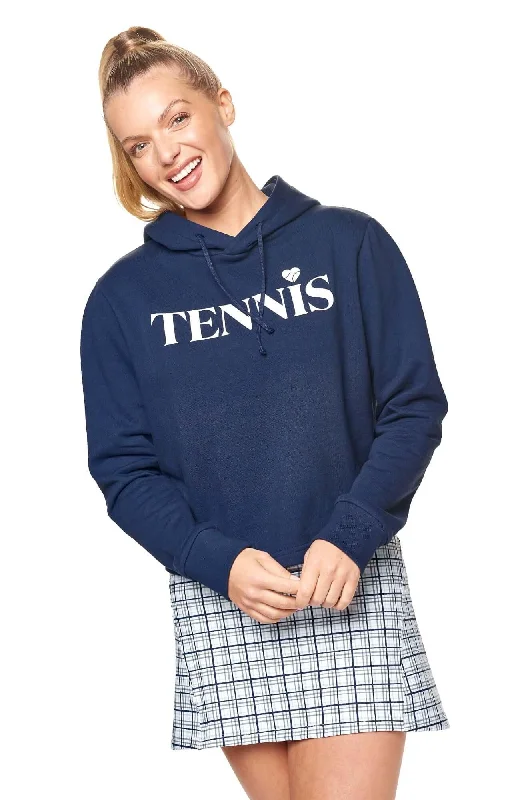 Relaxed Fit Soft and Relaxed Fashion Courtside Hoodie Marine Navy