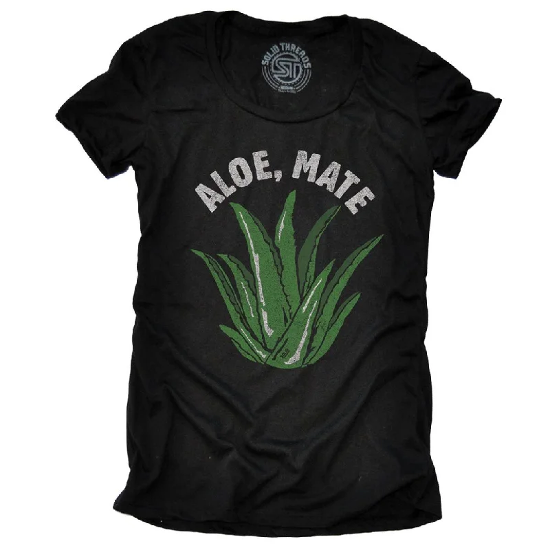 Comfortable Looks Practical Warm Clothing Women's Aloe, Mate T-shirt