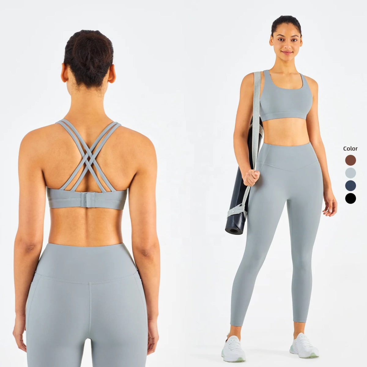 Urban Chic Practical Chic Pieces Gym Buckle Fitness Sets Beauty Back Sport Bra High Waist Yoga Pants Urban Chic Practical Chic Pieces Gym Buckle Fitness Sets Beauty Back Sport Bra High Waist Yoga Pants