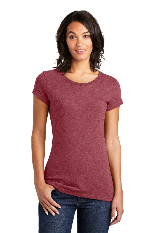 Relaxed Wear Relaxed Soft Fashion District Womens Very Important Short Sleeve Crewneck T-Shirt - Heather Red - Closeout