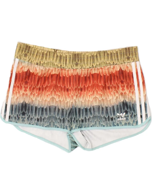 Effortless Outfits Casual Chic Options ADIDAS Womens Sport Shorts UK 14 Large  Multicoloured Striped Polyester