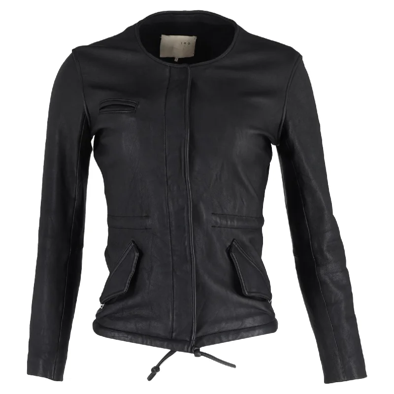 Versatile Wear Comfy Outfits Wearable Iro Biker Jacket in Black Leather