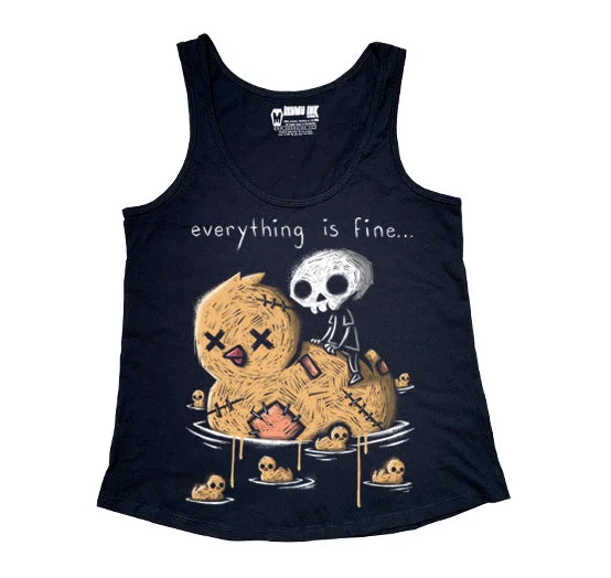 Fashion Comfort Stylish Relaxed Clothing Everything is Fine Women Tanktop