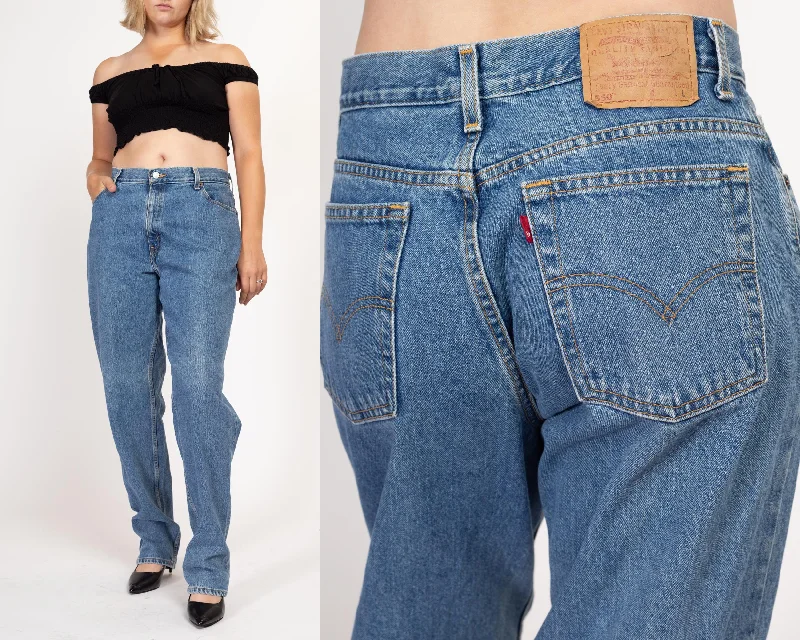 Chic Lounge Trendy Chic Comfort Large 90s Levis 550 High Waisted Mom Jeans 33"