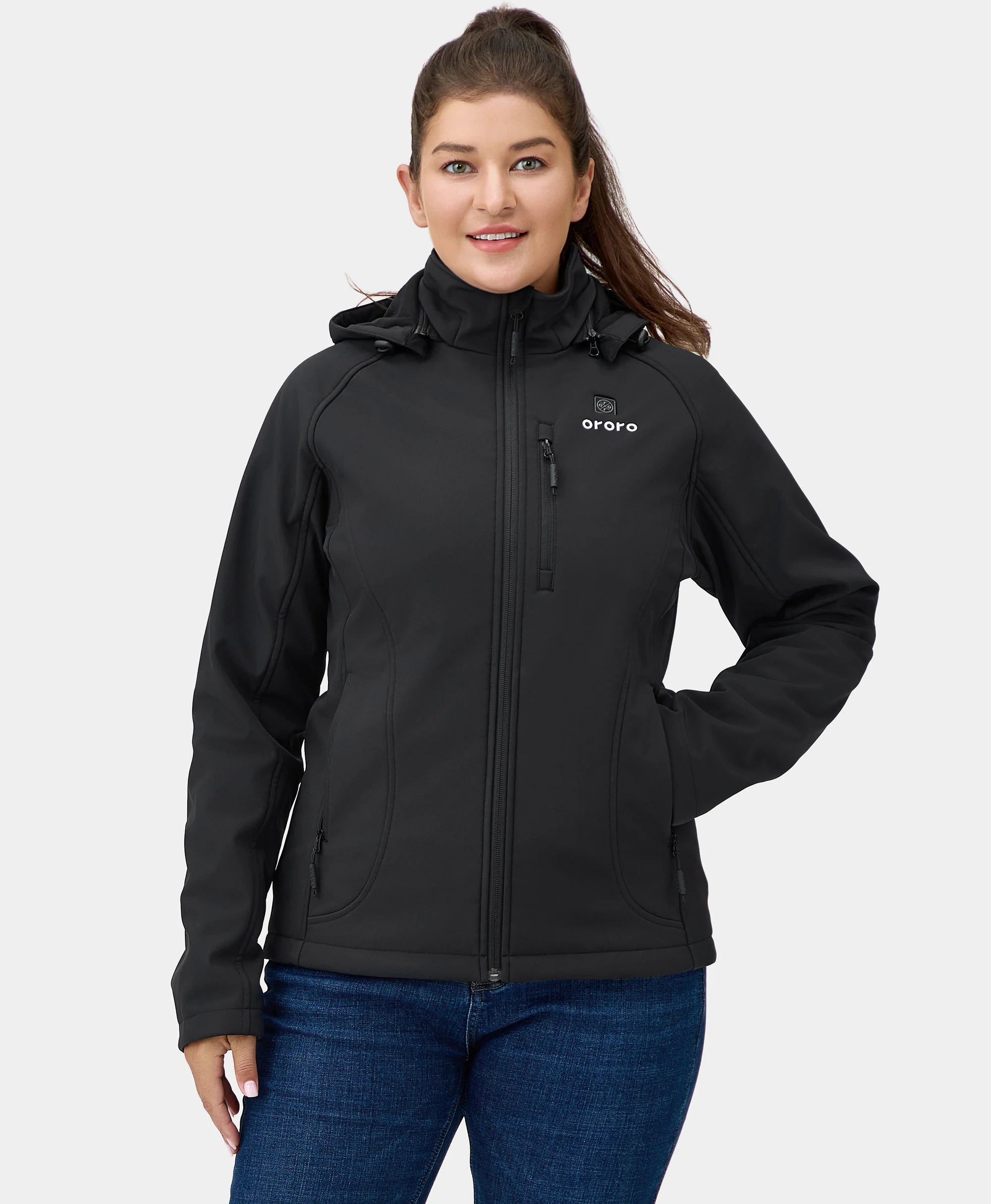 Light Comfort Comfy Layering Trends Paragon Women's Heated Jacket - Black