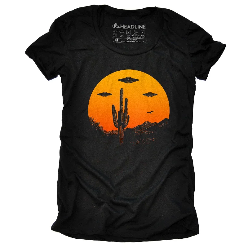 Weekend Comfort Practical Style Choices Women's UFO Country T-Shirt