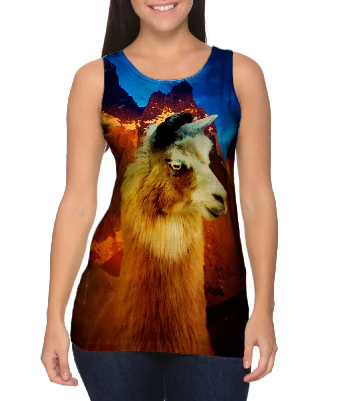 Breezy Comfort Effortless Comfort Fit Andes Llama Sunset