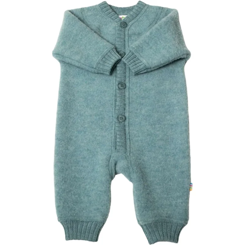 Comfy Pants Cozy Pieces Wear Joha Wool Aqua Melange Overalls