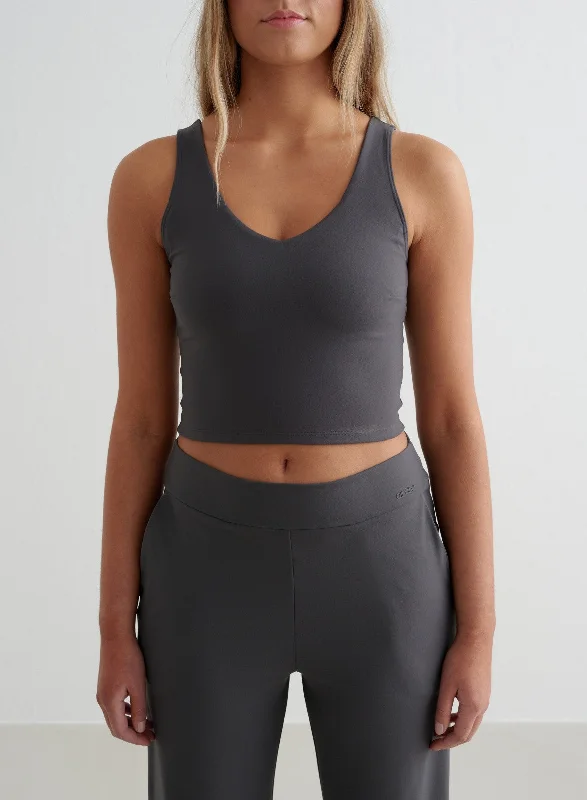 Soft Knitwear Fashionable Cozy Looks Shadow Grey Sense Bralette