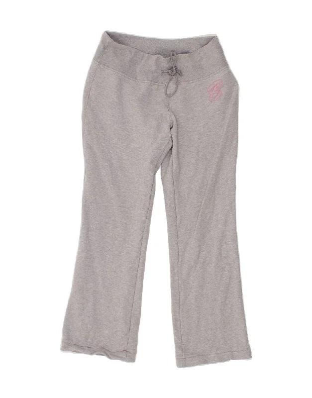 Soft Touch Affordable Cozy Style BENETTON Womens Tracksuit Trousers UK 10 Small Grey Cotton