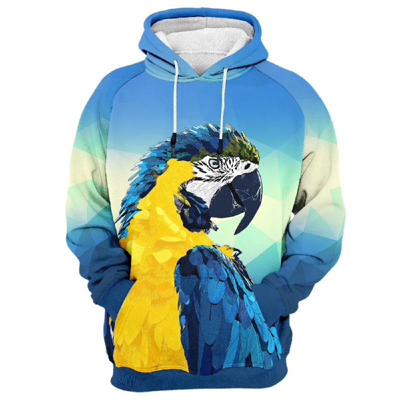 Relaxed Dresses Practical Soft Layers Macaw Hoodie
