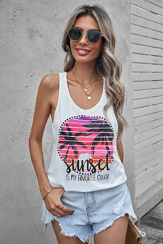 Relaxed Dresses Soft Chic Apparel Sunset Is My Favorite Color Tank