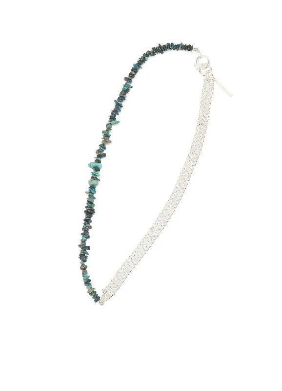Relaxed Fit Comfy Warm Fashion CHRYSOCOLLA BEADS NECKLACE