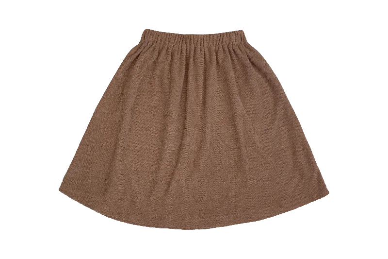 Elegant Fit Casual Soft Fit KIPP STONE CHENILLE CIRCLE SKIRT [Final Sale]