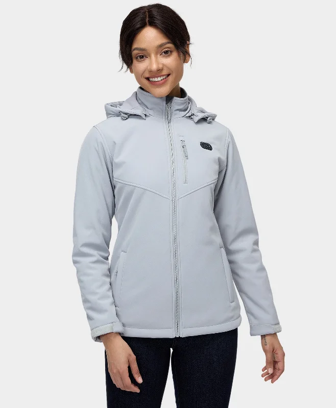 Relaxed Fashion Cozy and Relaxed Wear Women's Heated Dual Control Jacket with 5 Heating Zones (Pocket Heating)