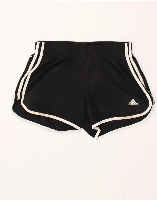 Simple Comfort Soft Day-to-day Looks ADIDAS Womens Running Sport Shorts UK 8 Small Black Polyester Simple Comfort Soft Day-to-day Looks ADIDAS Womens Running Sport Shorts UK 8 Small Black Polyester