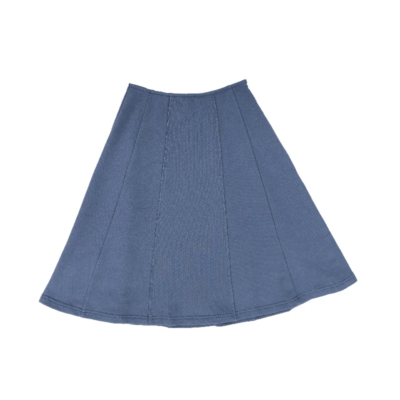 Cozy Shirts Cozy Pieces Wear BACE COLLECTION BLUE PANELED SWEATSHIRT SKIRT [Final Sale]