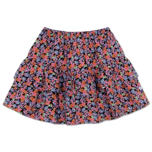 Versatile Outfits Soft and Relaxed Fashion REPOSE FLORAL RUFFLE SKIRT [Final Sale]