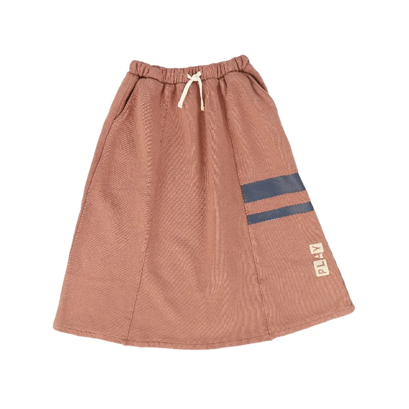 Cozy Vibes Comfortable Wear Choices PLAY RUST LOGO SKIRT [FINAL SALE]