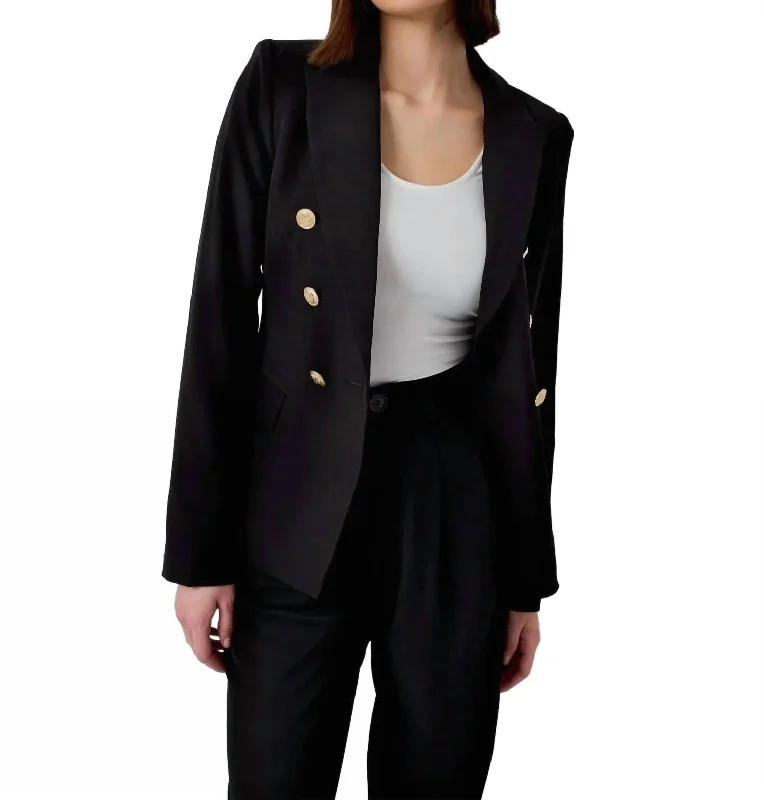 Effortless Outfits Trendy Soft Pieces Natacha Blazer In Black