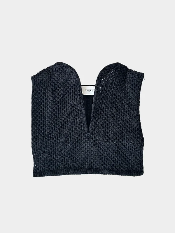 Breezy Style Stylish Relaxed Pieces Mesh Bustier