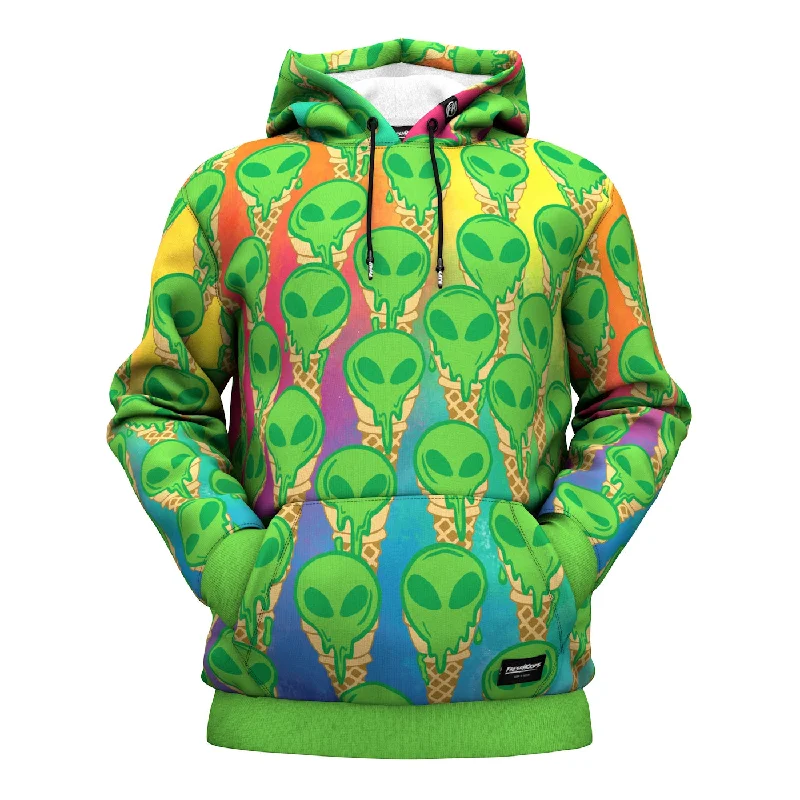 Breezy Comfort Fashionable Cozy Wear UFO Ice Cream Hoodie