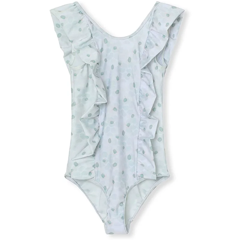 Simple Comfort Casual Soft Fit MINI A TURE Delicia Printed UV50 Swim Suit Green Sea Turtle